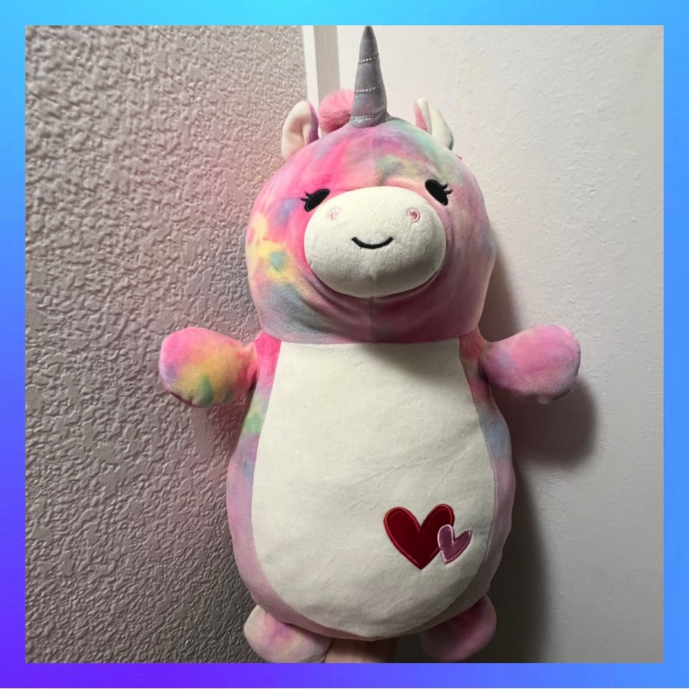 Squishmallow Tie-Dye Unicorn Hug Me NWOT